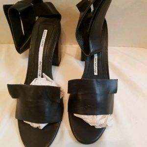 Dusica black leather sandals new